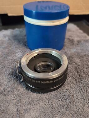 Vintage SOLIGOR 2X AUTO TELE CONVERTER for Minolta W/ Case (Can) Japan